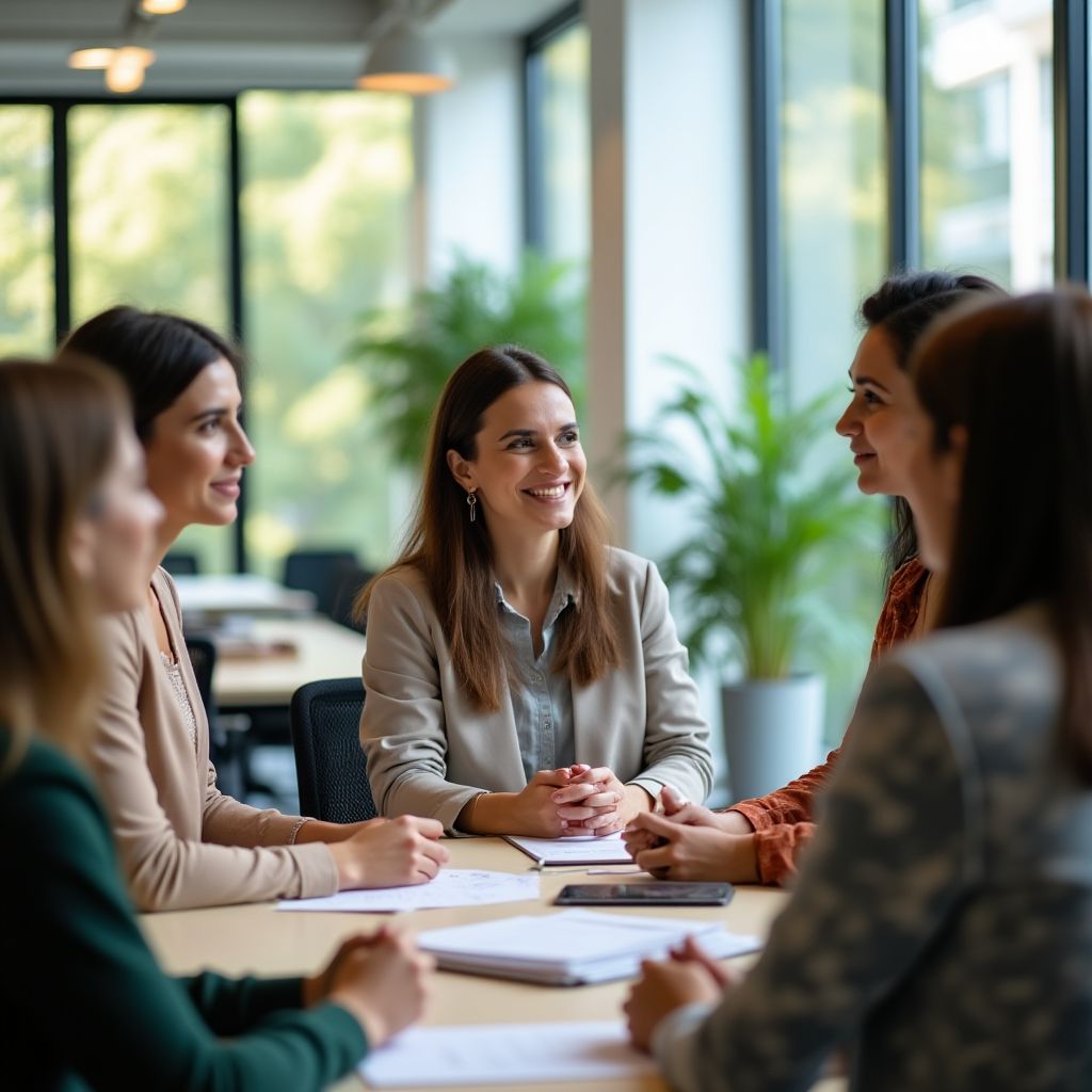 Kadın Gücü ekibi toplantı halinde