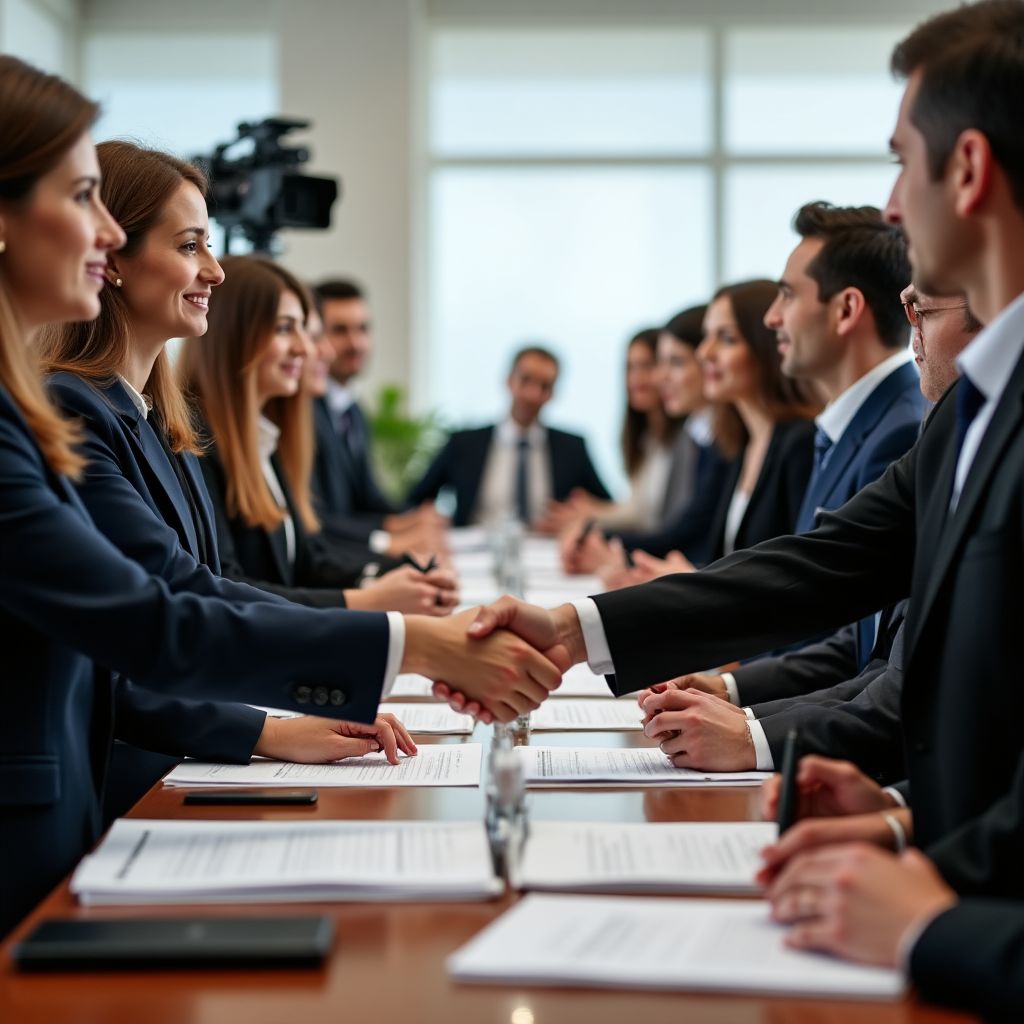 Kurumsal ortaklık imza töreni